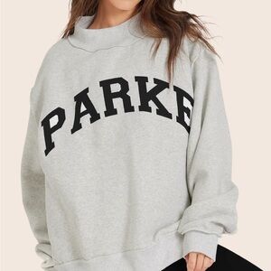 SET X PARKE REVERSIBLE VARSITY MOCKNECK - PARKE HEATHER GREY